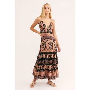 NWT Free People Elektra Maxi Dress in Sahara